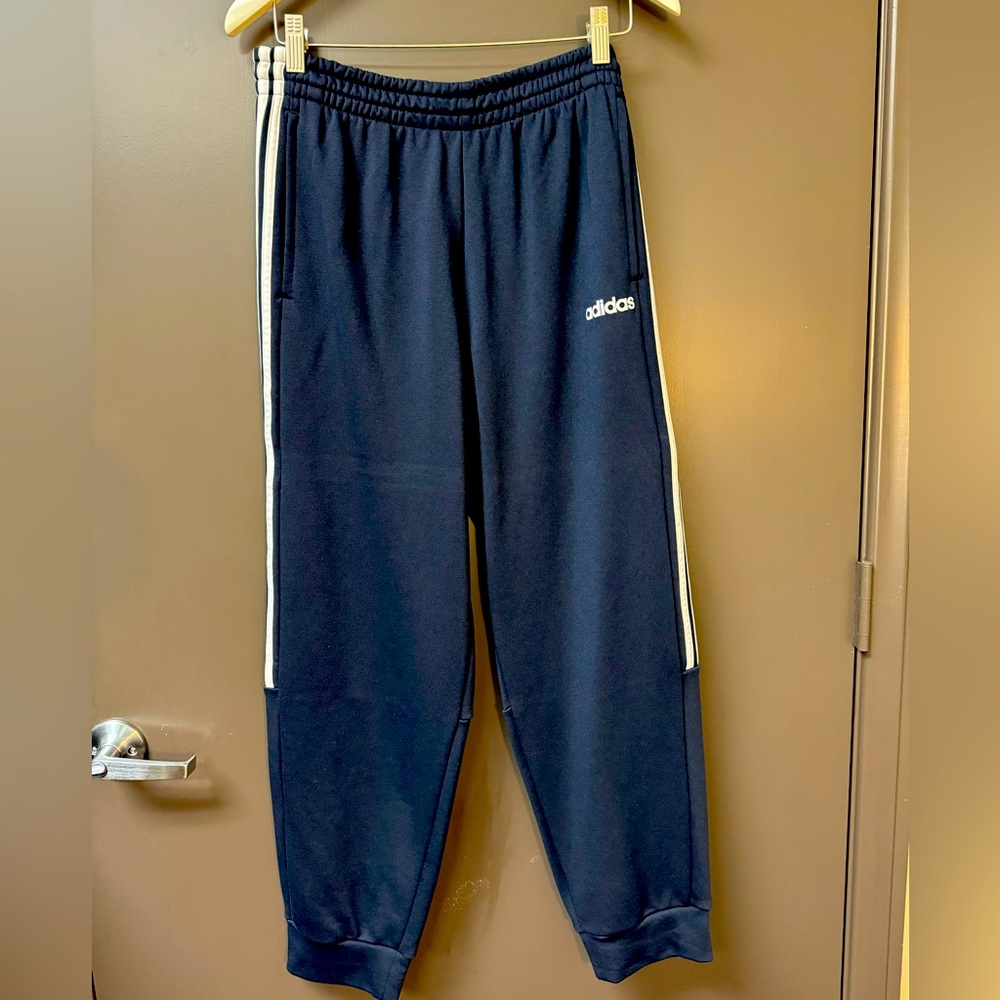 Adidas Men’s Sweats Navy and White Climatelite